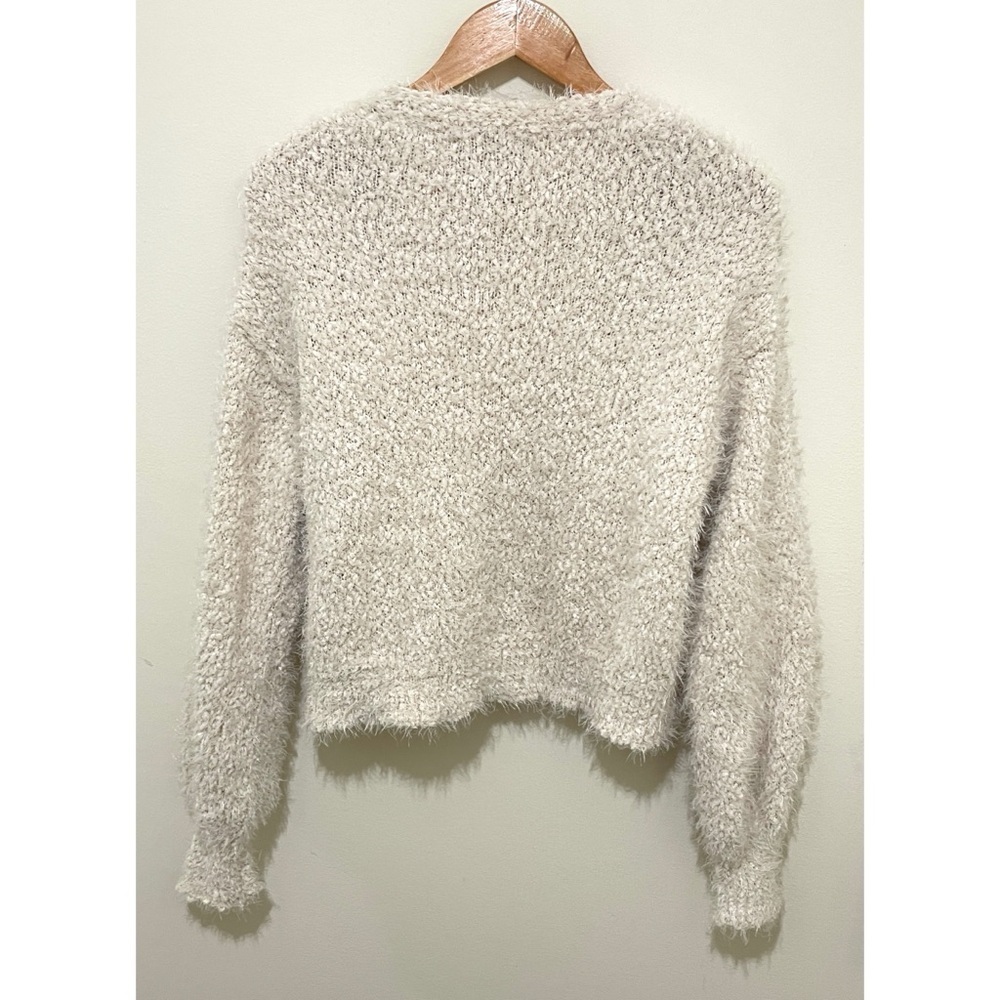 Laundry by Shelli Segal Cardigan Sweater, Size Small Cream Soft Cozy Classic - Picture 7 of 9